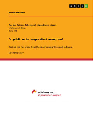 cover image of Do public sector wages affect corruption?